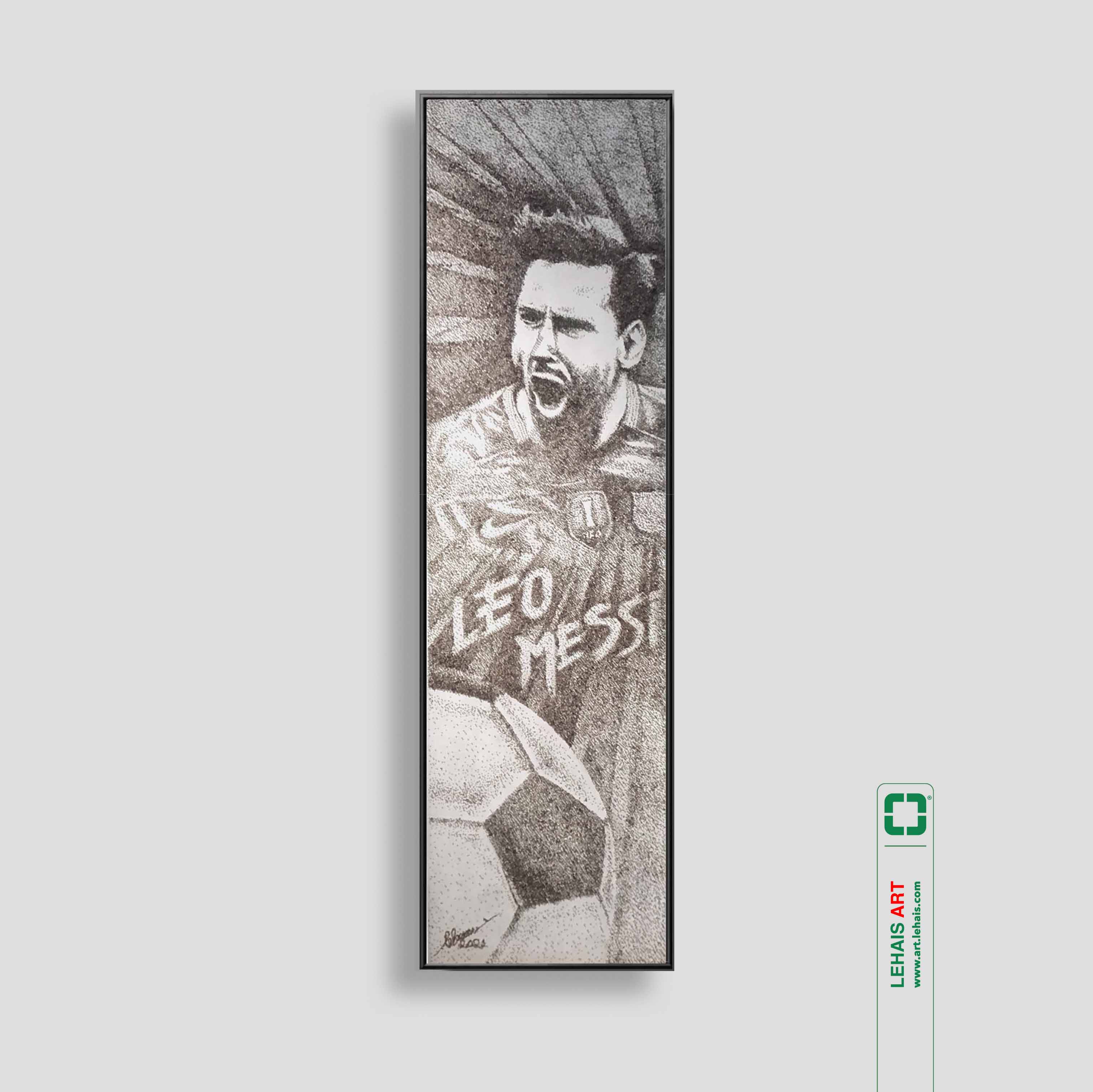 Wood painting "Messi 10M" - TG1LHAR