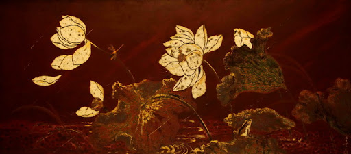 Những bức tranh sơn mài hoa sen đẹp và mang đậm nét văn hoá Việt 8