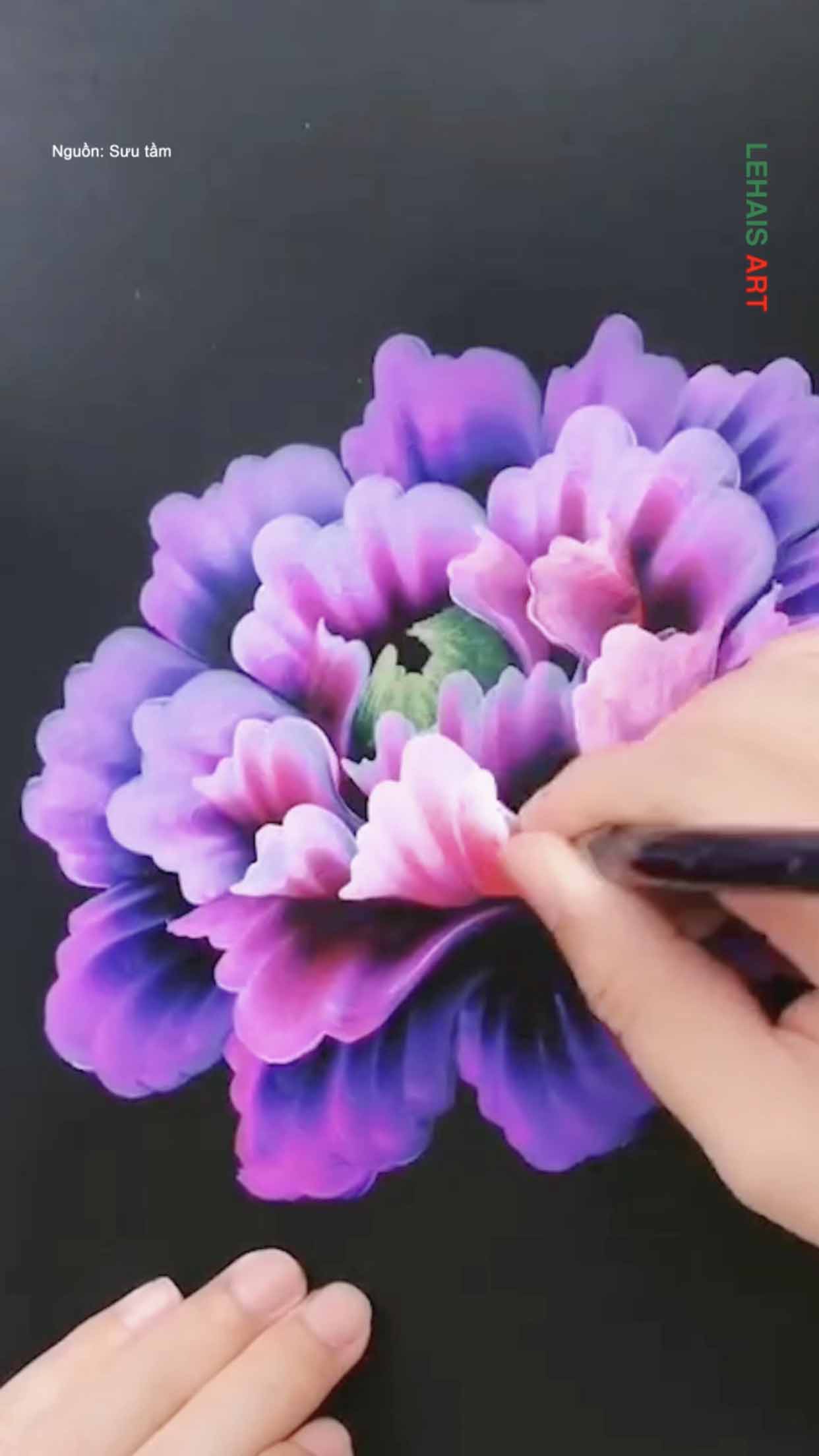 Bông hoa được vẽ chỉ trong vài phút 1