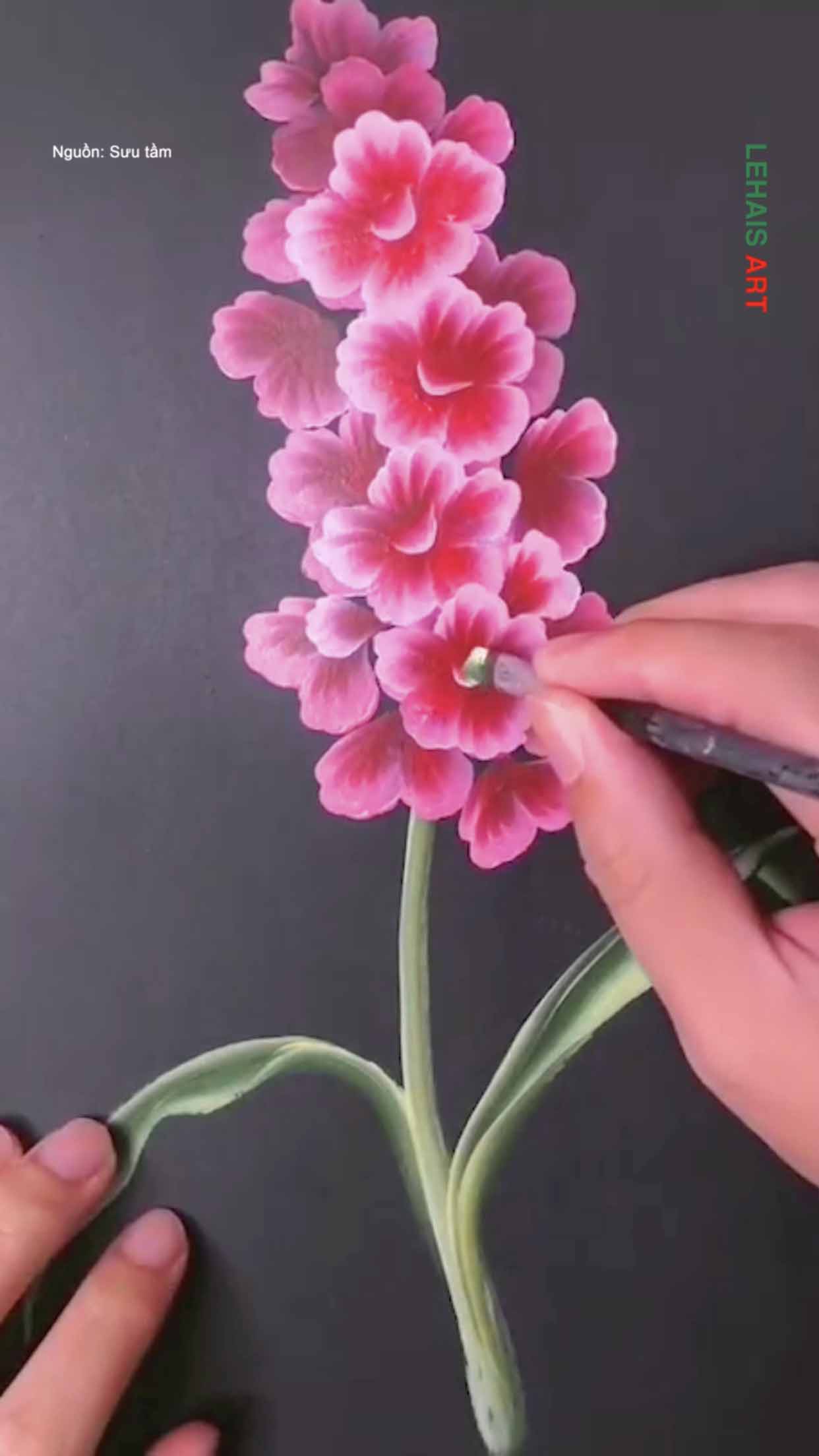 Cách vẽ bông hoa đơn giản 2