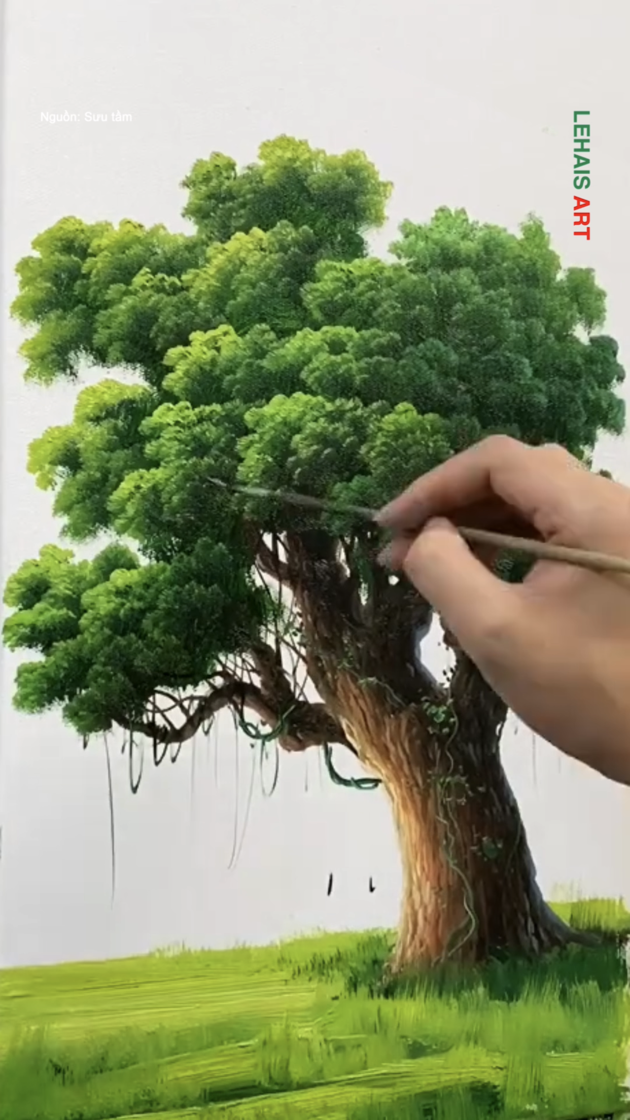 Vẽ cây giống như thật 2