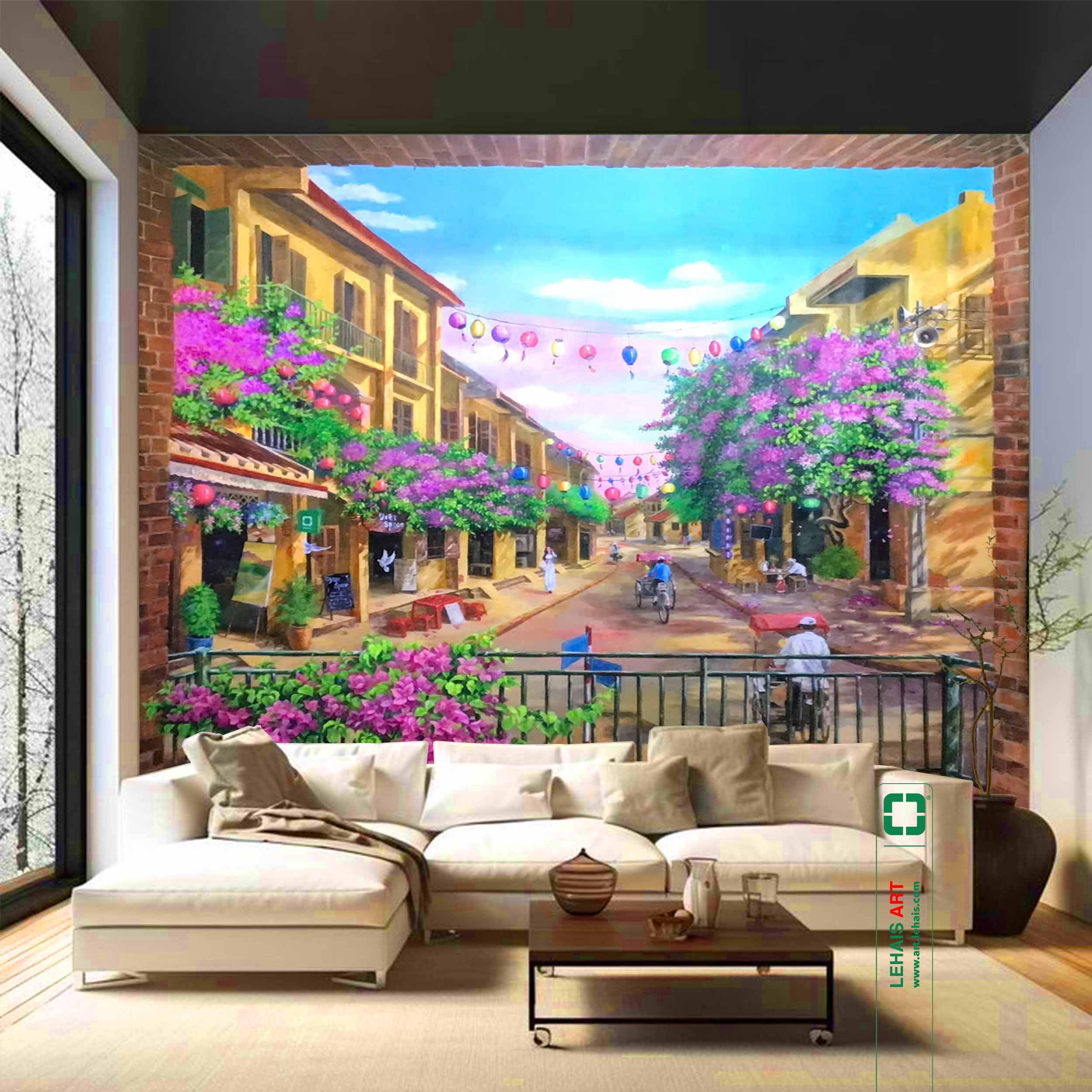 ​Tranh 3D phát sáng giải pháp thắp sáng không gian sống độc đáo