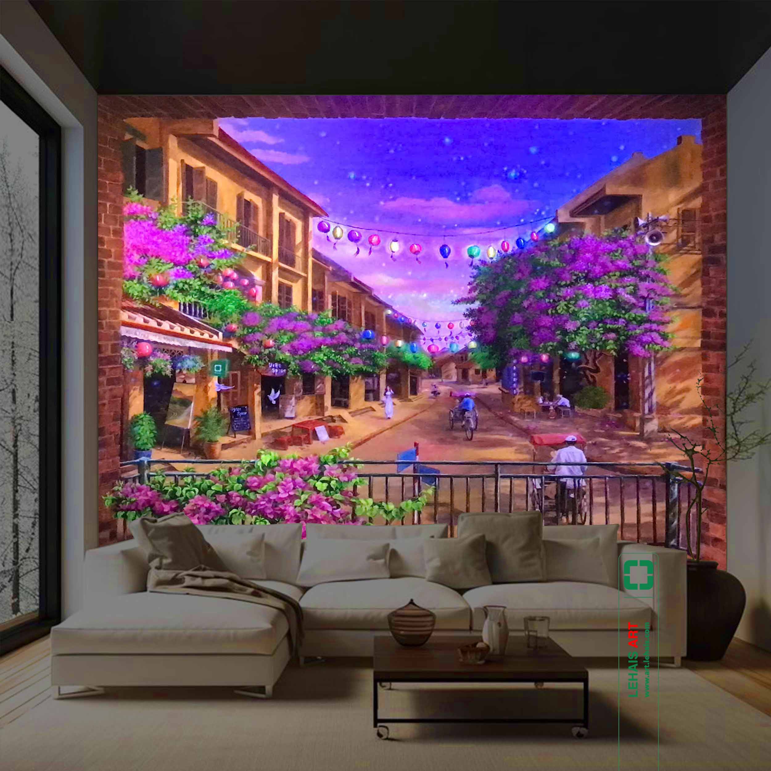 ​Tranh 3D phát sáng giải pháp thắp sáng không gian sống độc đáo 2