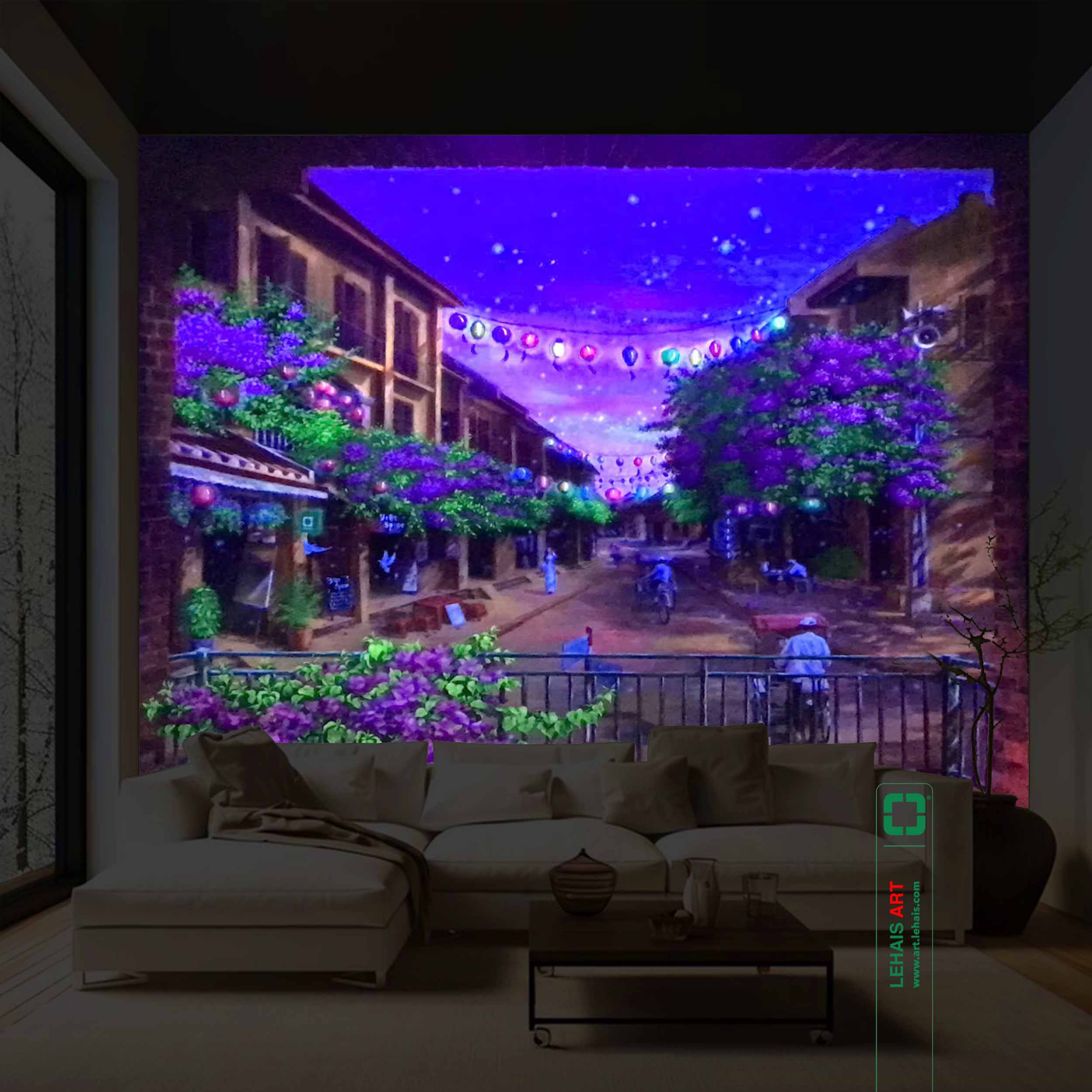 ​Tranh 3D phát sáng giải pháp thắp sáng không gian sống độc đáo 3