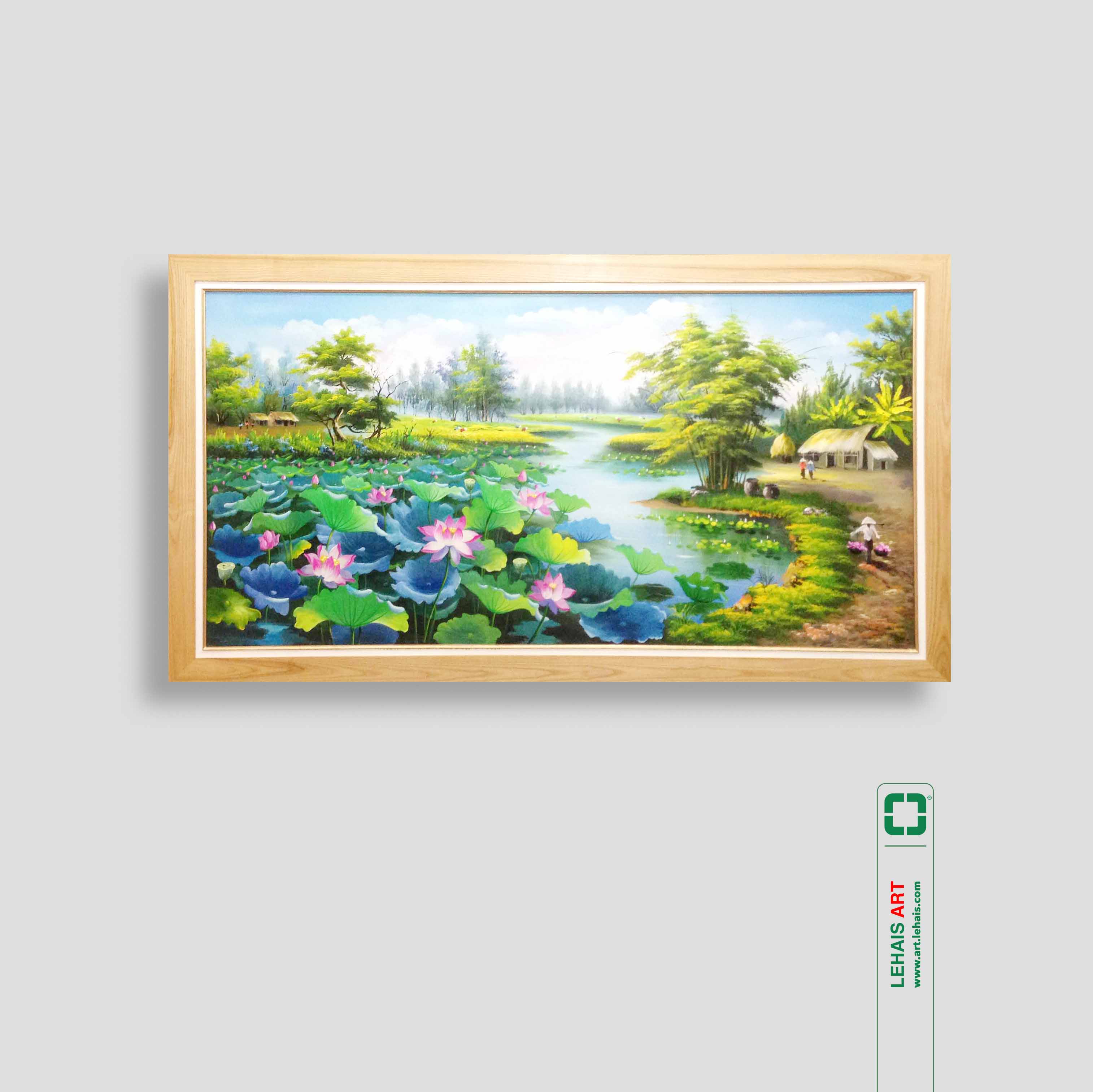 Lotus oil painting - TSD275LHAR