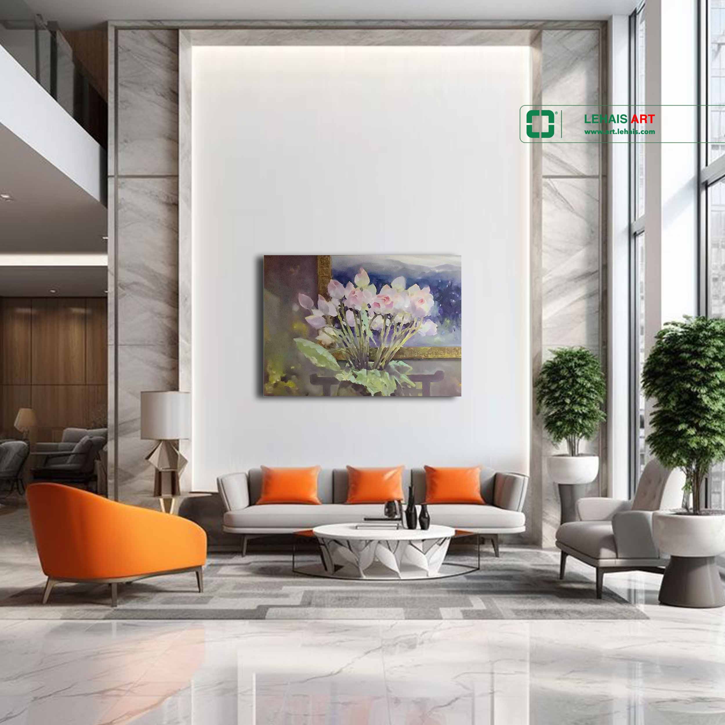 Oil painting works HOA SEN - TSD331LHAR