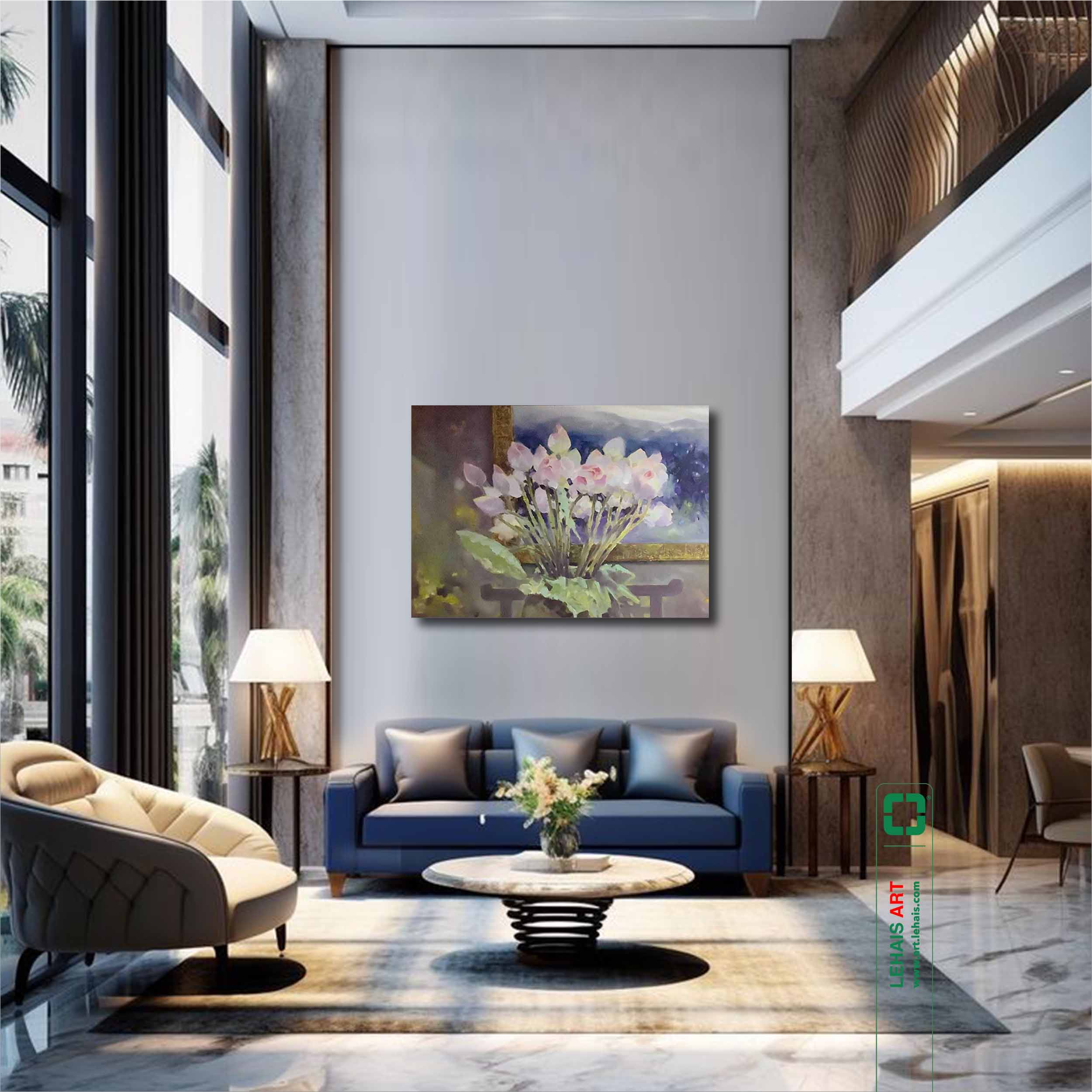 Oil painting works HOA SEN - TSD331LHAR