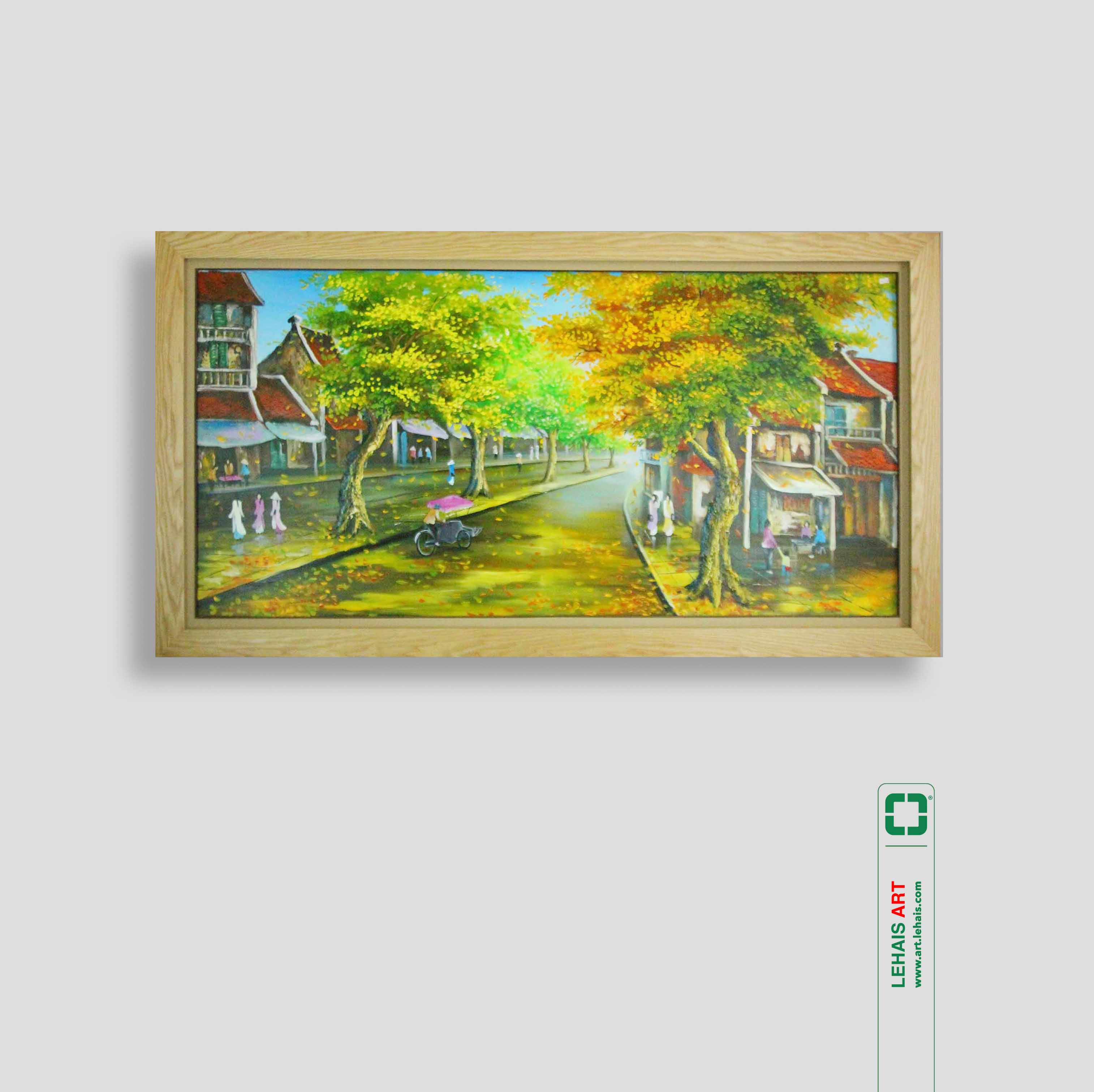 Oil painting of Old town - TSD44LHAR