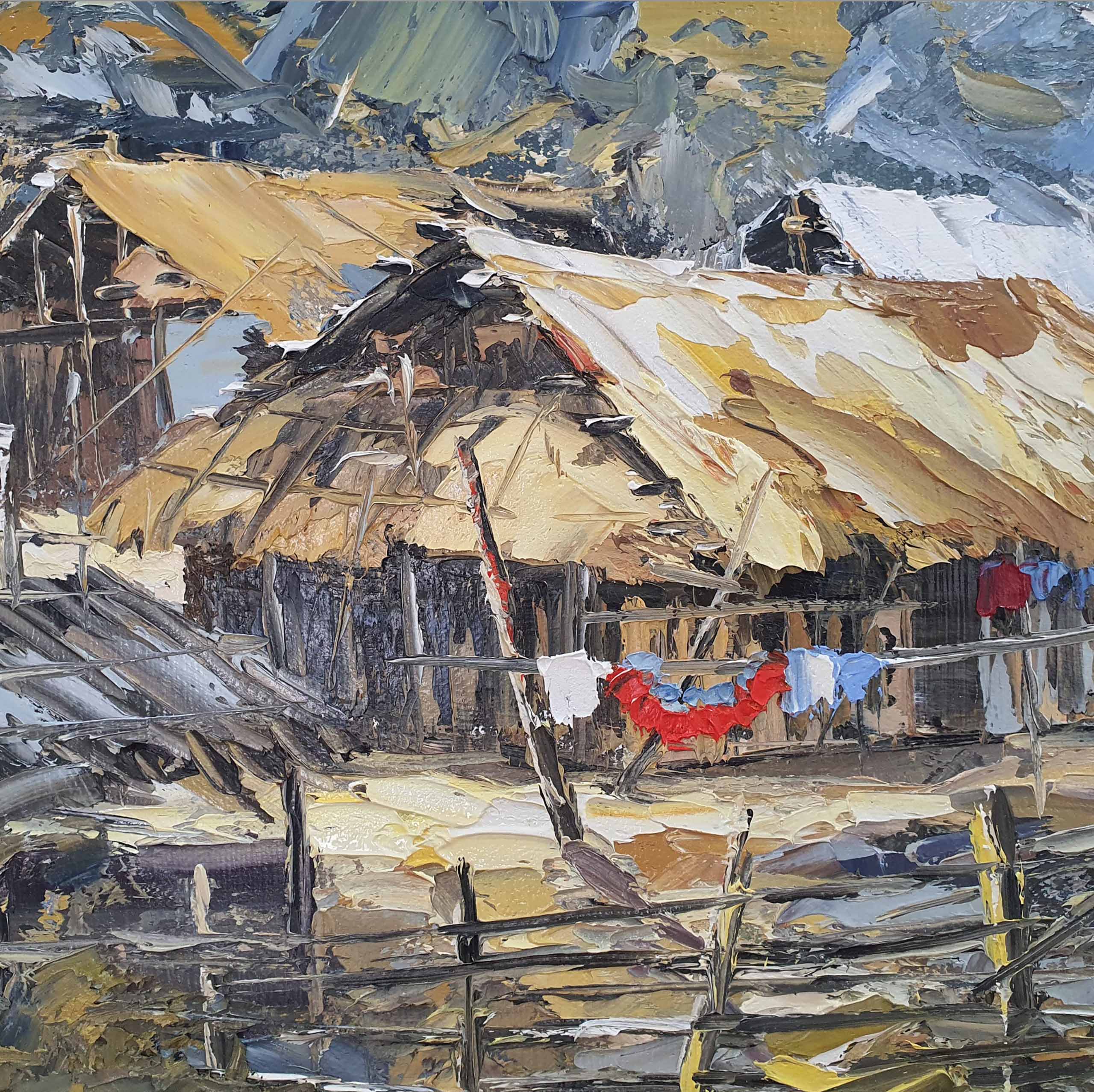 Landscape oil painting of To Na works - TSD476LHAR