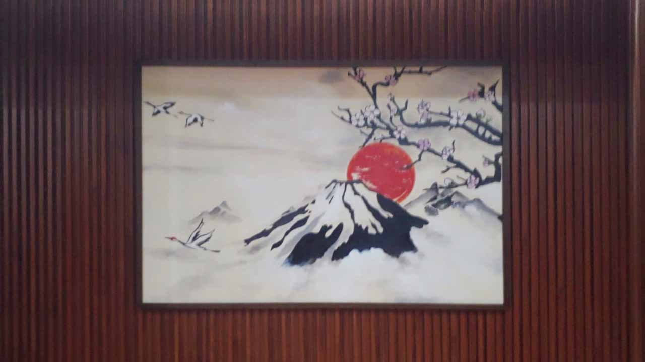 Tranh sơn dầu phong cảnh Núi Phú Sĩ Nhật Bản - TSD565LHAR