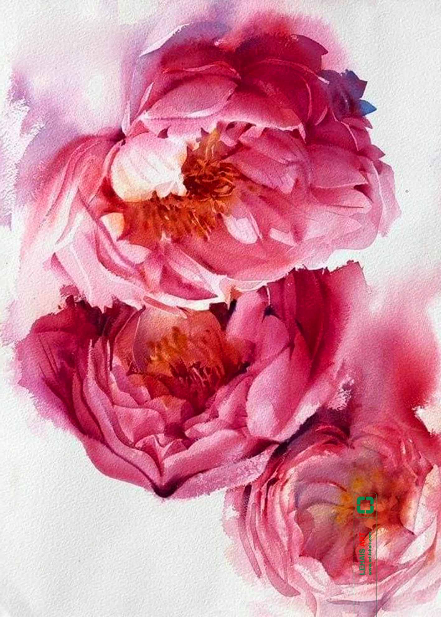 Still life oil painting of Peony in Modern style - TSD739LHAR