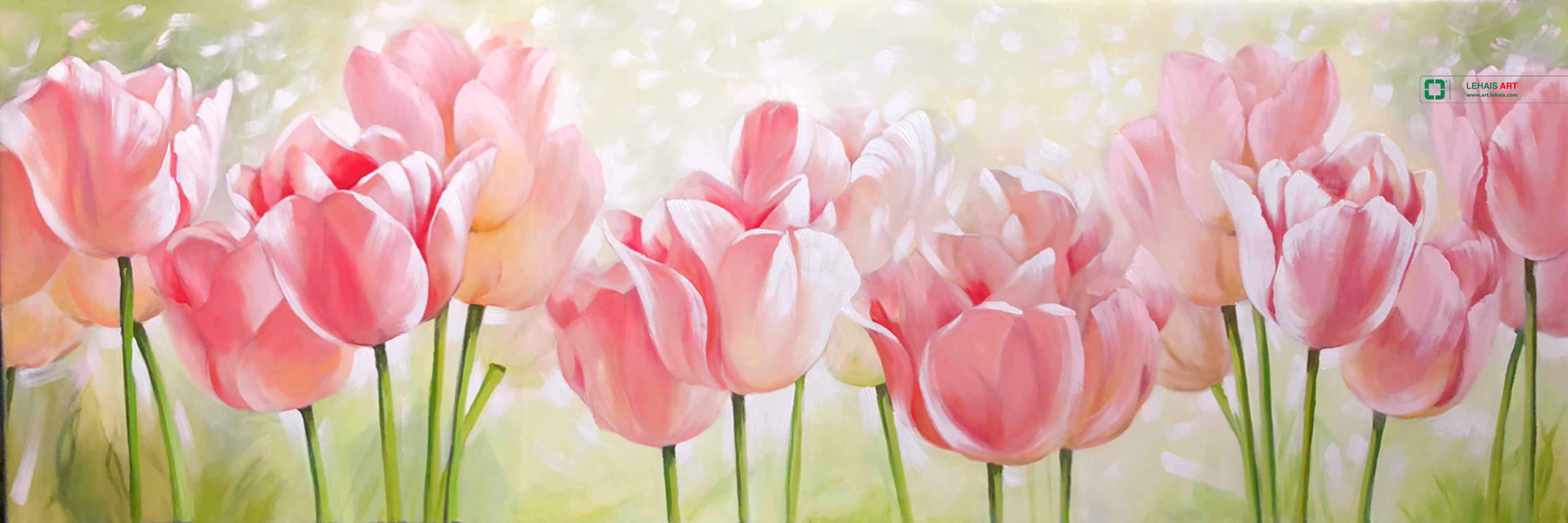 Tranh sơn dầu tĩnh vật hoa Tulip - TSD767LHAR