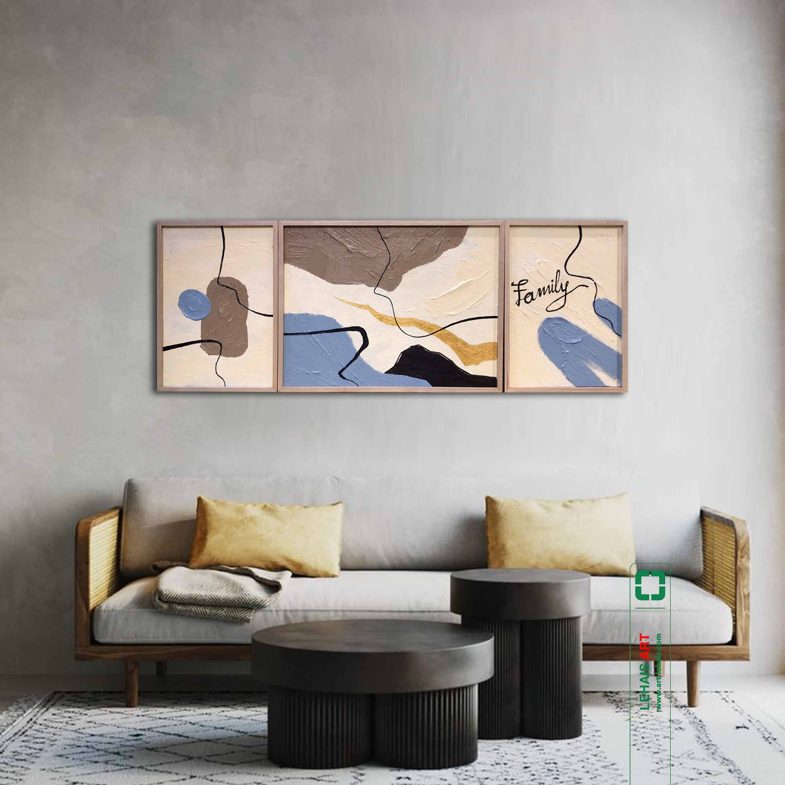 Modern abstract oil painting - TSD783LHAR