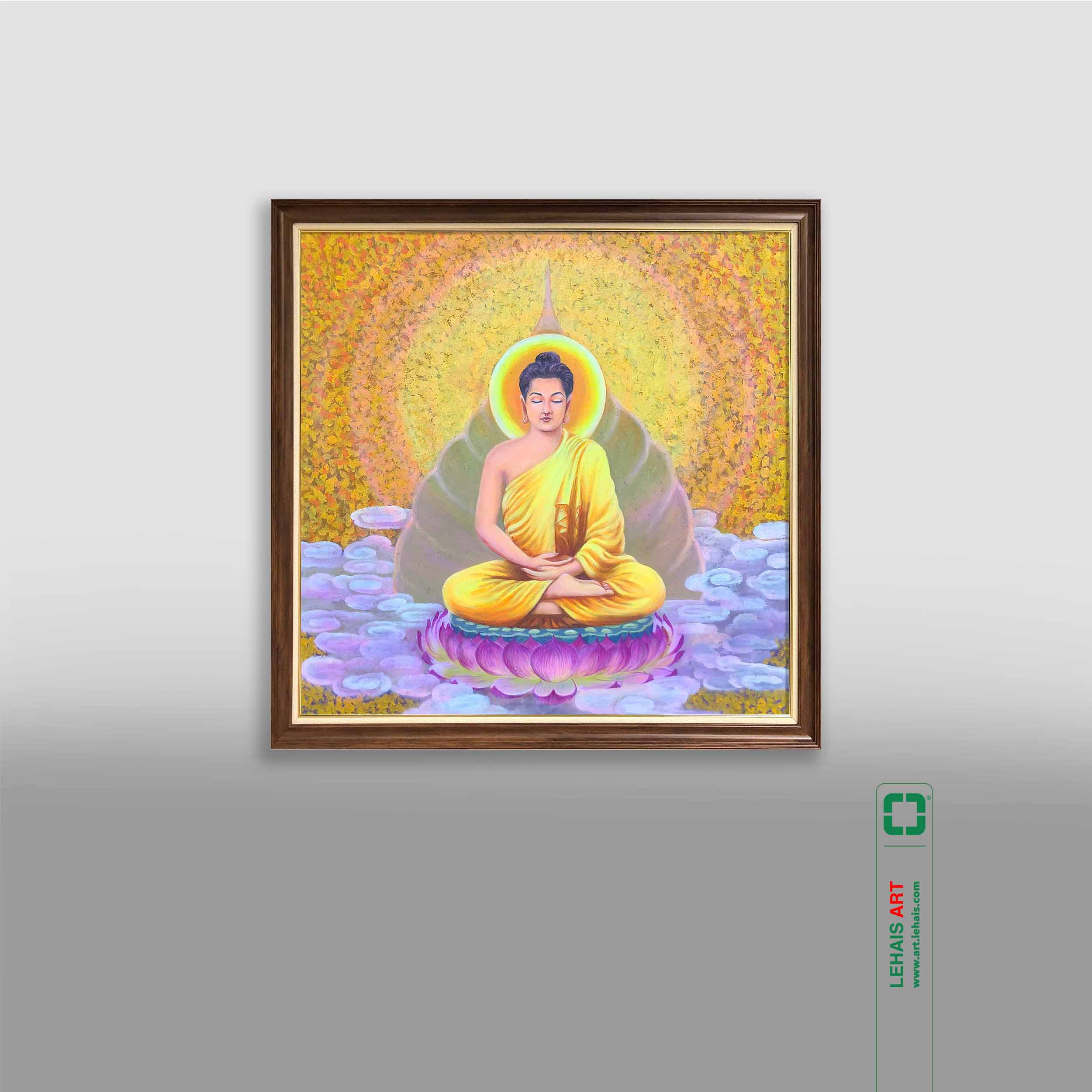 Tranh sơn dầu phát sáng vẽ Phật Thích Ca - TSD724LHAR