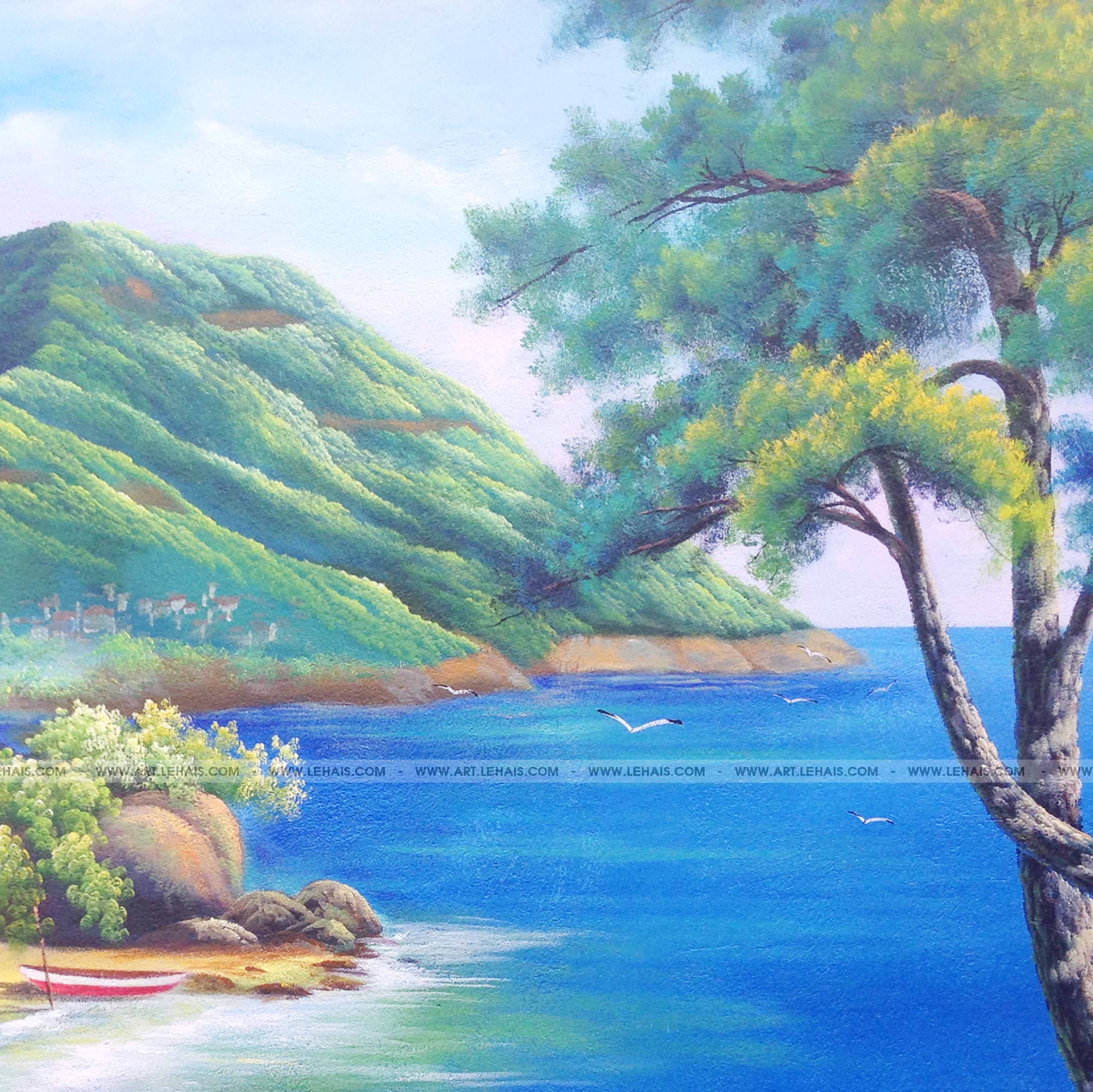 tranh màu nước tranh treo tường trang trí nhà cửa tranh phong cảnh thiên  nhiên con vật hoa lá   Lazadavn