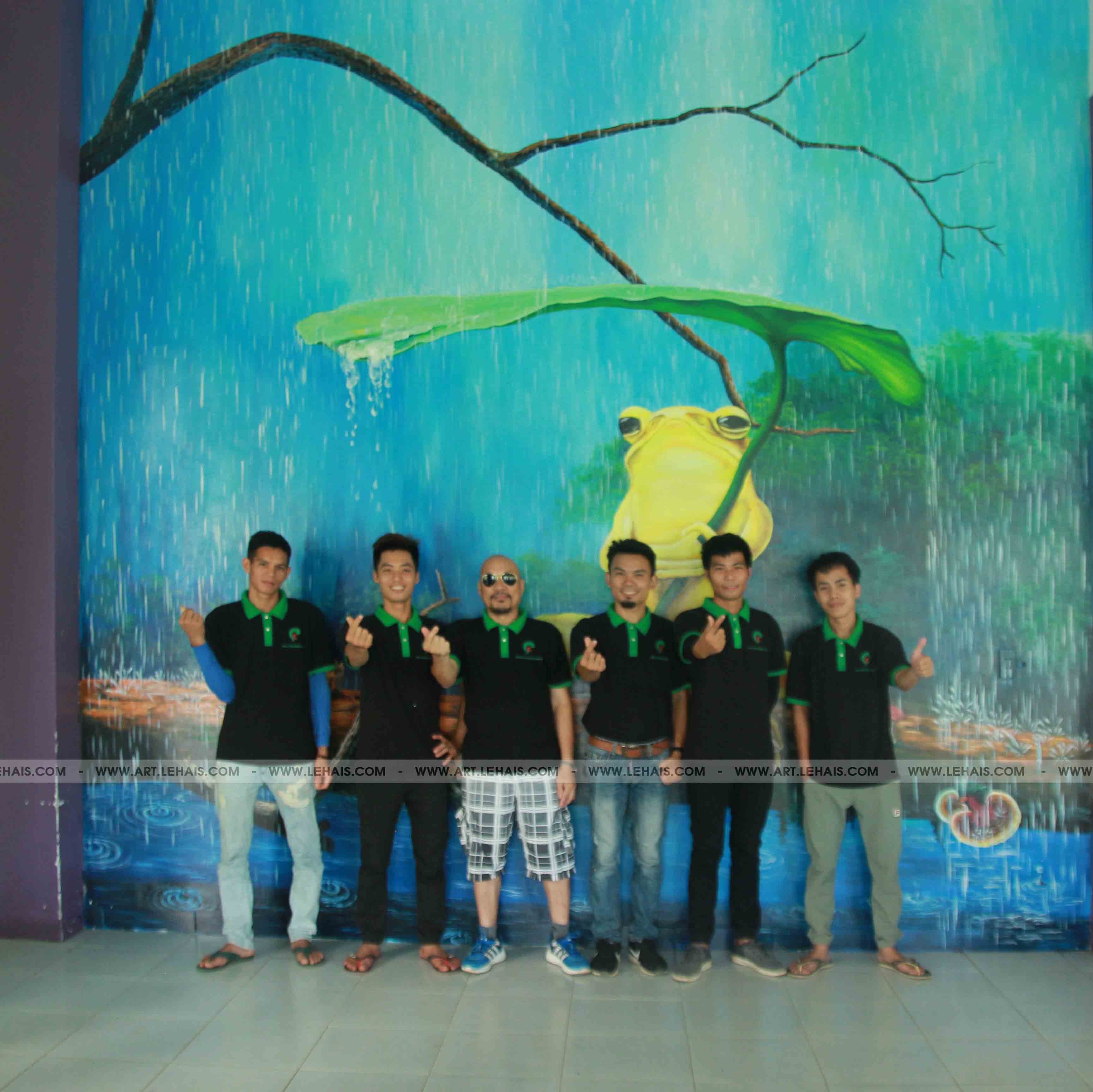 Tranh tường 3D vẽ tại trường CHU VĂN AN, TP Quảng Bình - TT124LHAR