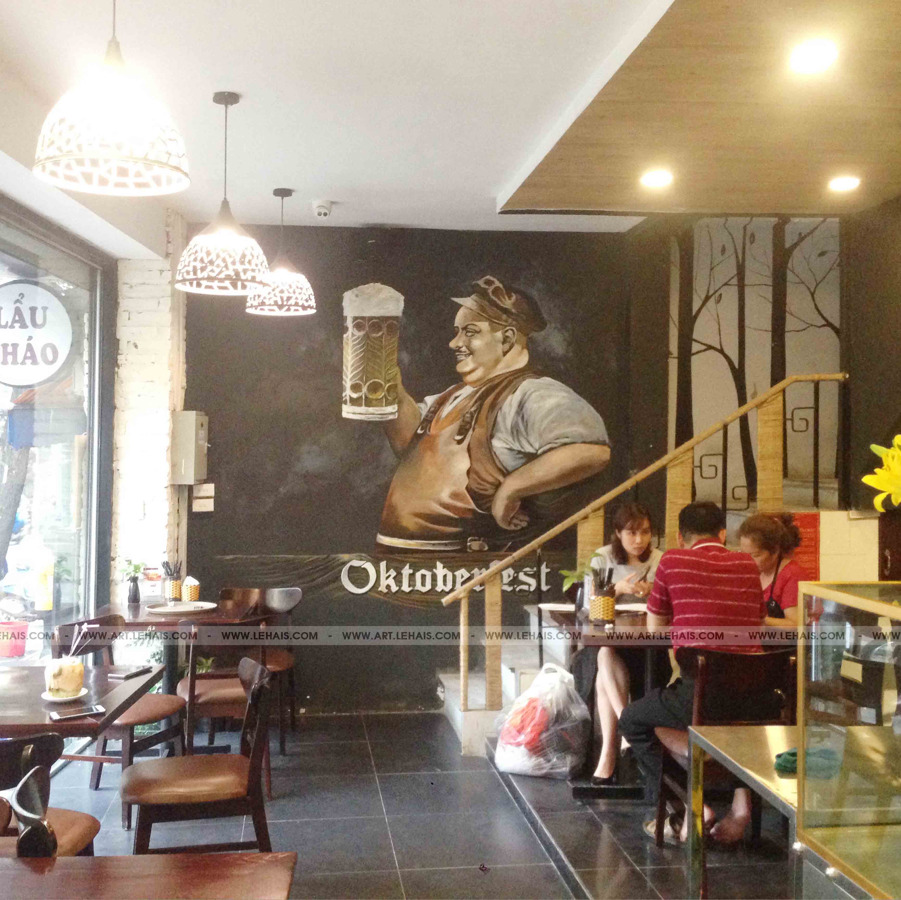 3D wall painting at Havana cafe, O Quan Chuong branch - TT145LHAR