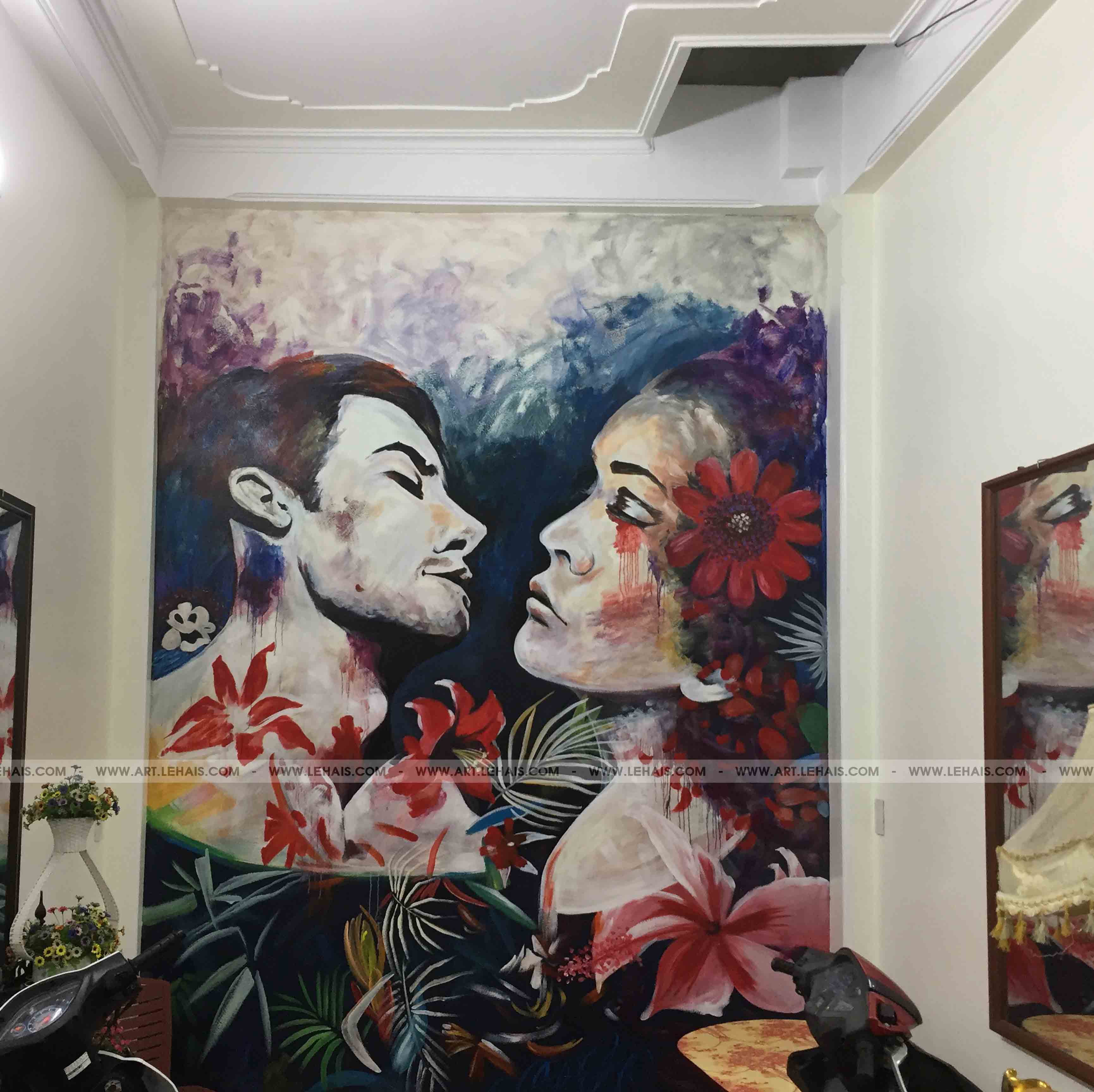 Vẽ trang trí trên tường tại Chillout Coffee Thành phố Thái Bình - TT151LHAR
