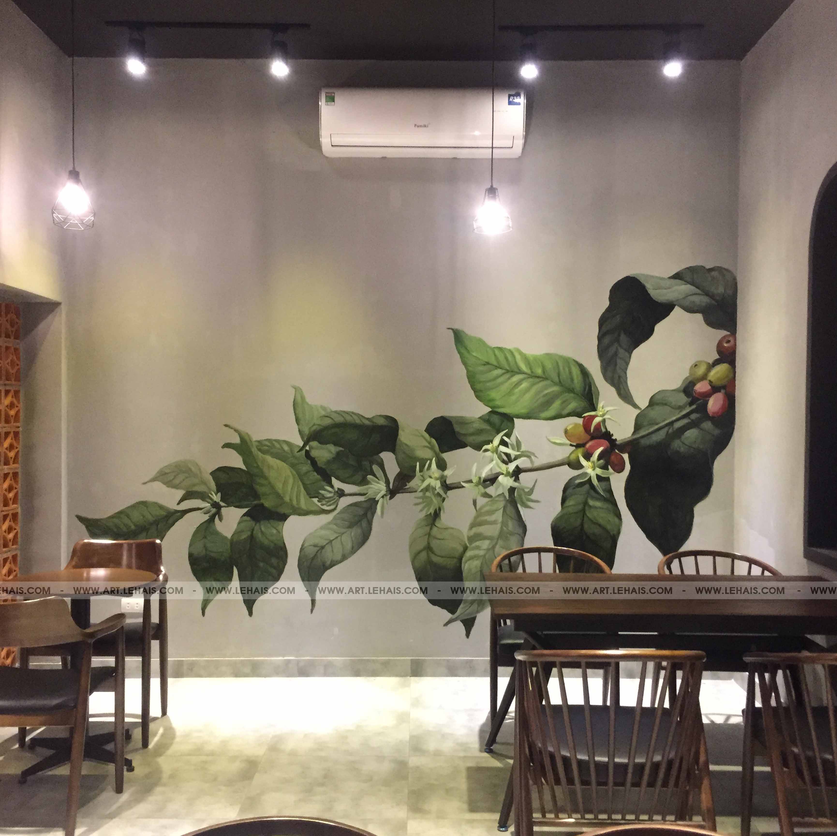 Vẽ Tranh Tường Quán Trà Sữa  Coffee Cho Anh Tú Tại Long Thành Đồng Nai   VẼ TRANH TƯỜNG 3D MỸ THUẬT TRỌNG TÍN ART