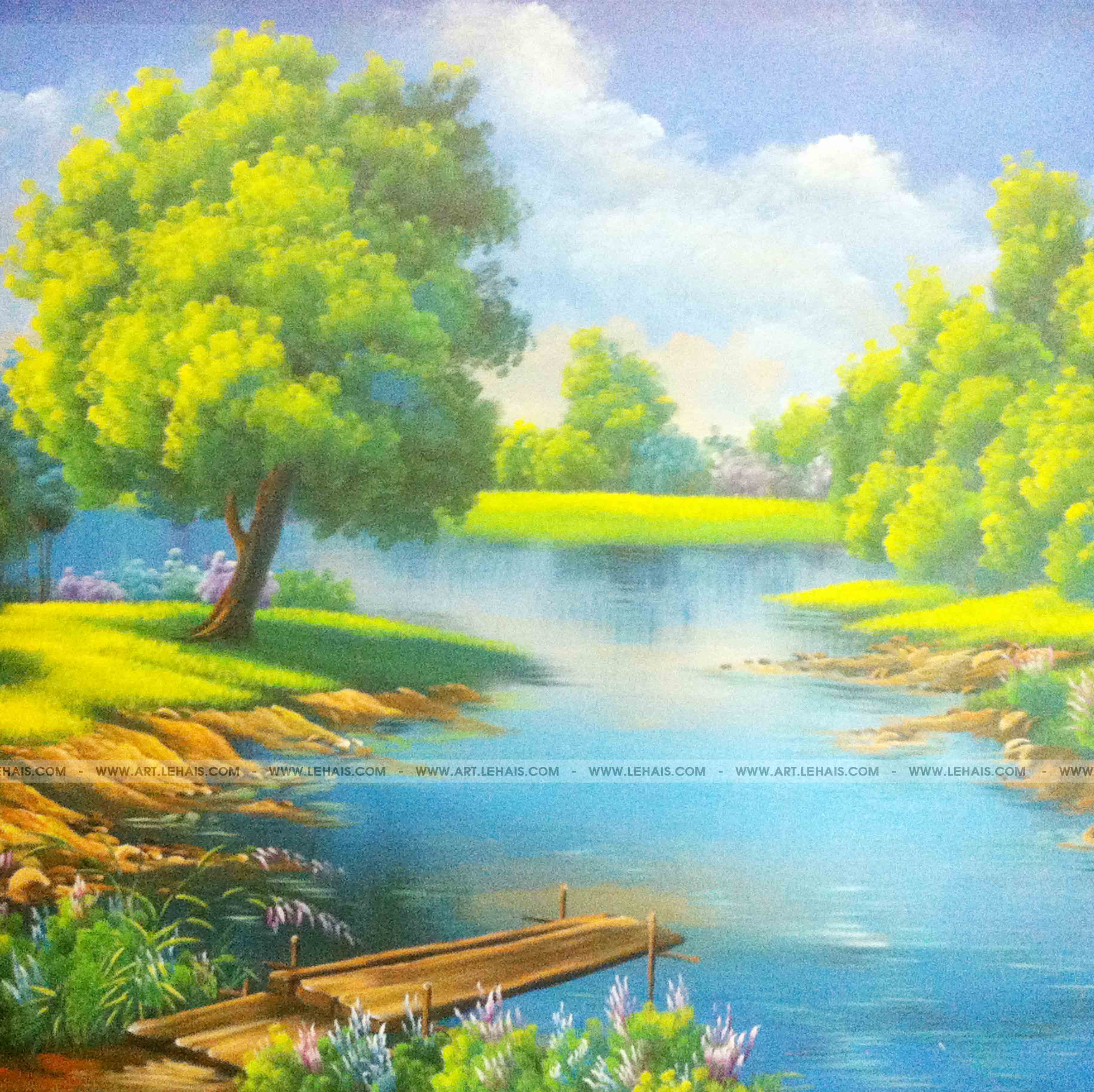 Vẽ tranh phong cảnh tại Mỹ Đình, Hà Nội - TT35LHAR