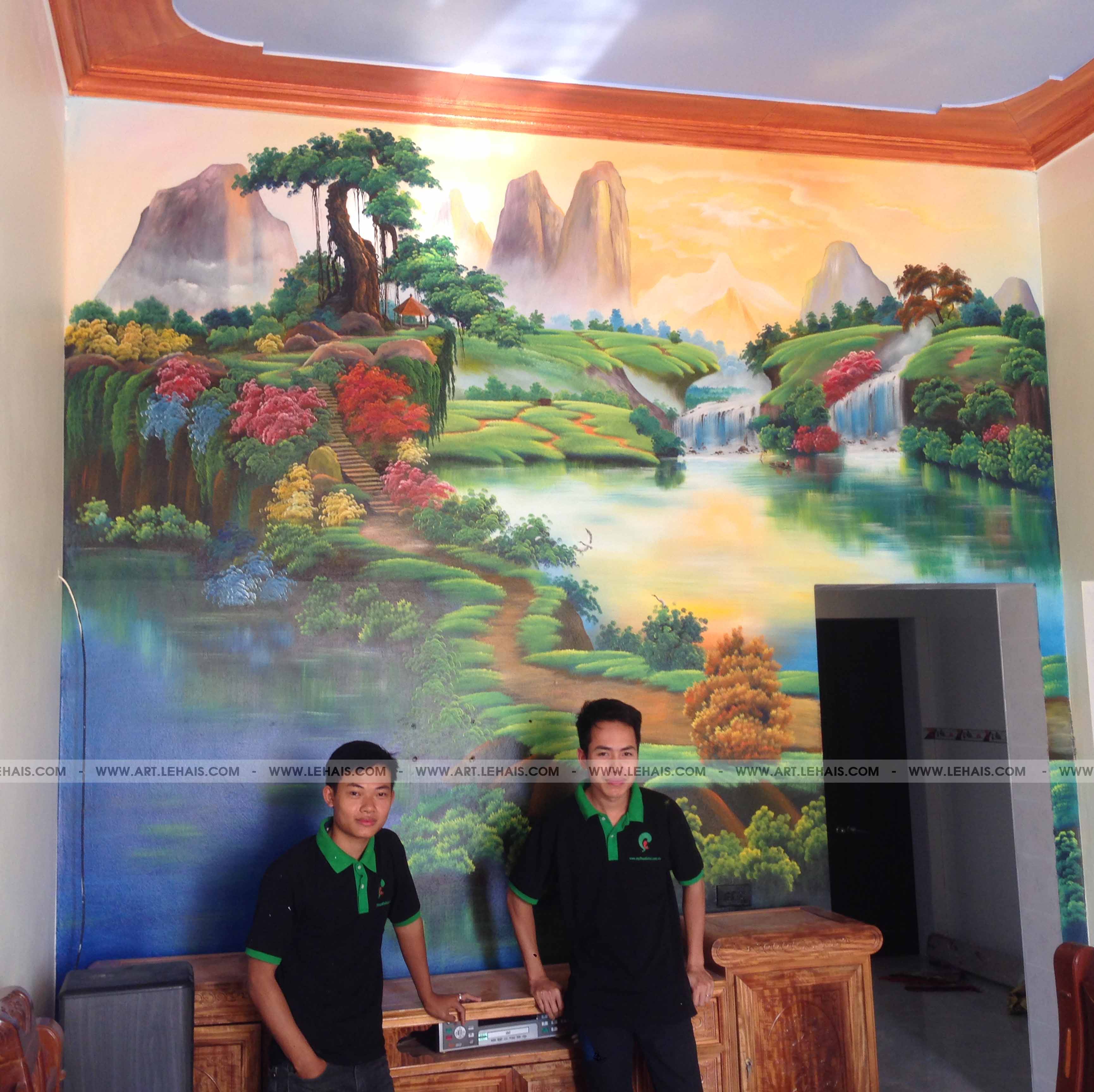 Vẽ tranh tường 3D gia đình tại Hưng Hà, Thái Bình - TT81LHAR 7