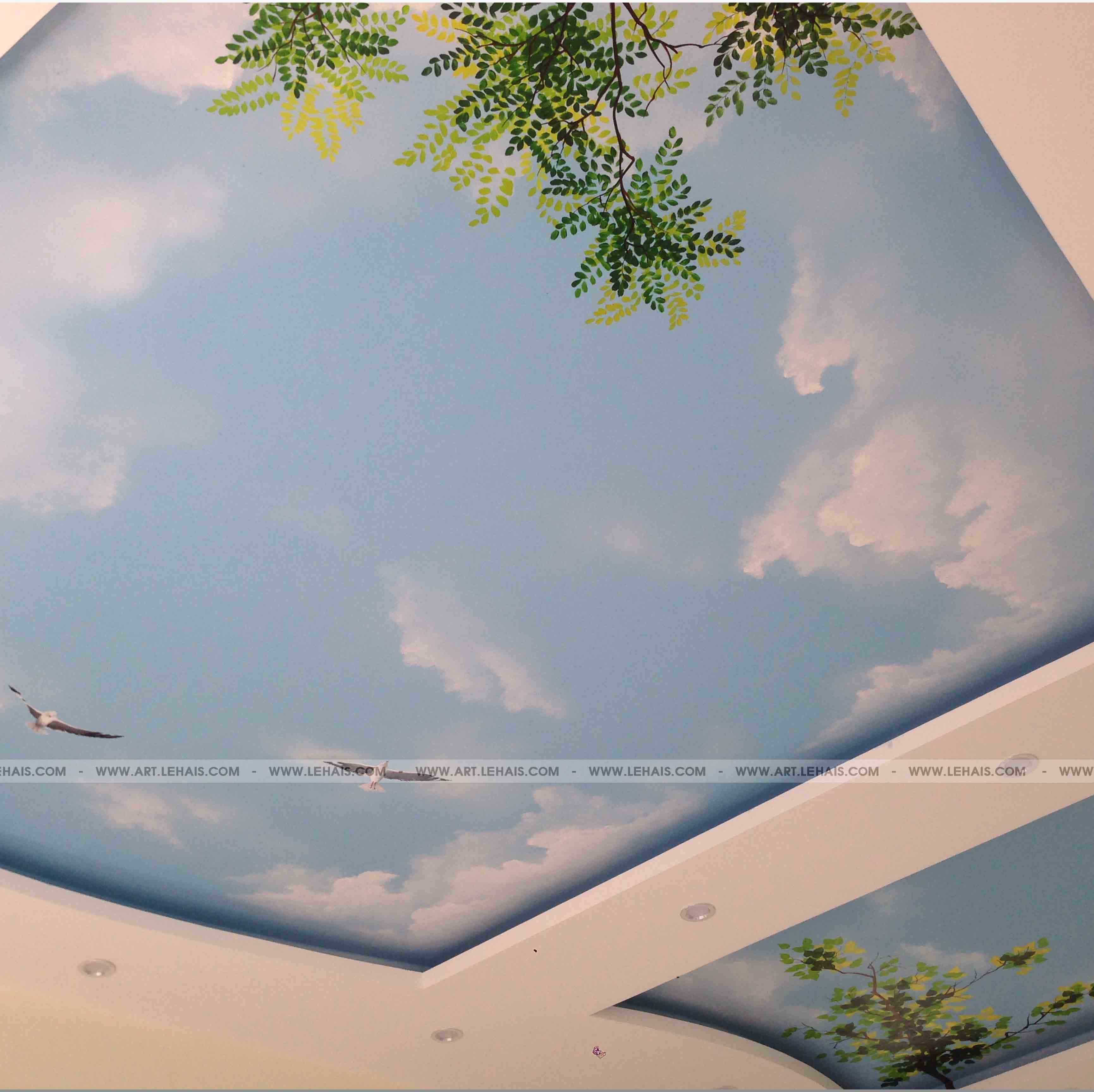 Vẽ trần mây 3D tại KCN Đại An, Hải Dương - TT84LHAR