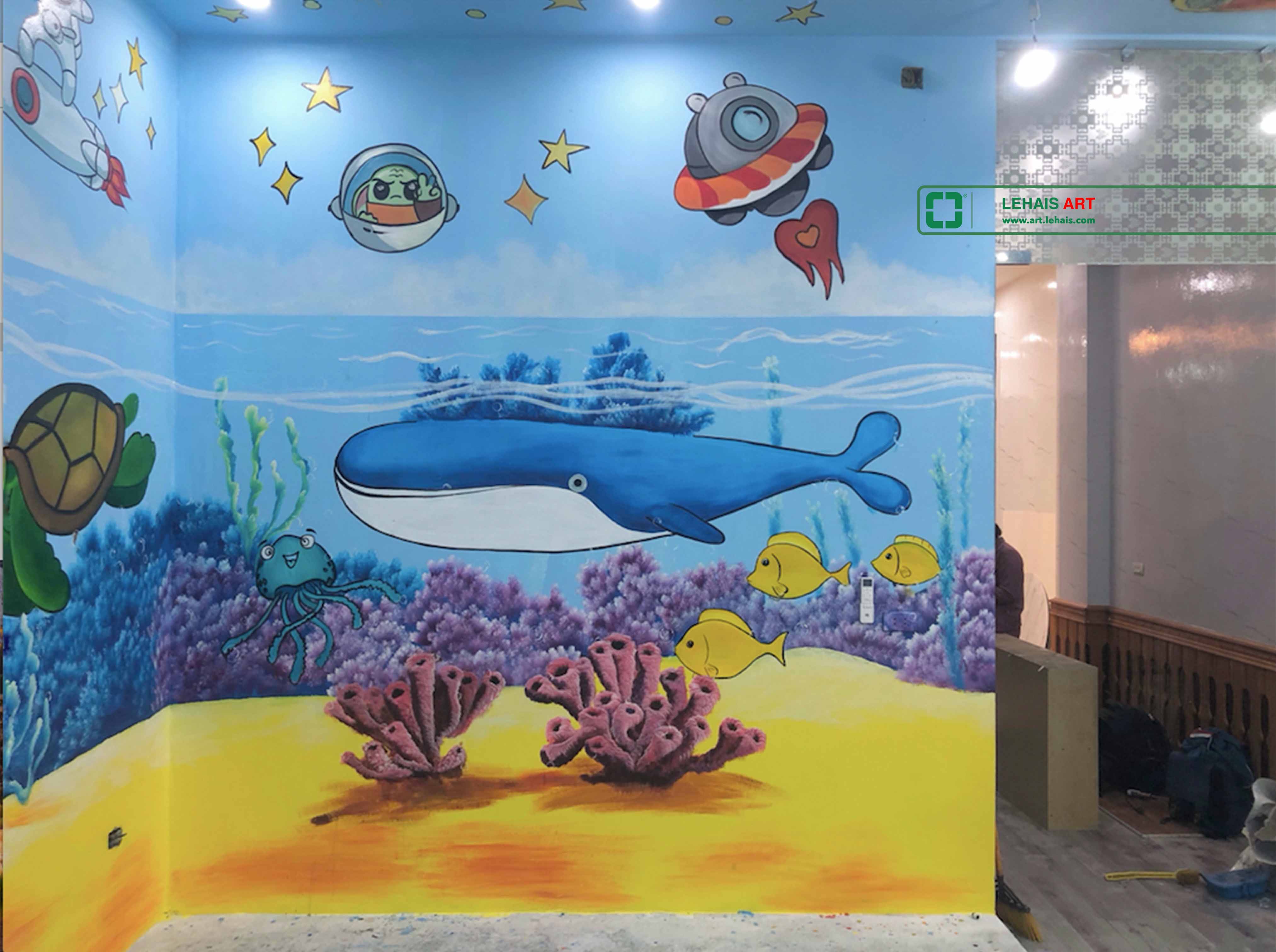 Vẽ tranh 3D trang trí tường tại Home Spa ở Thành Phố Bắc Ninh - TT200LHAR 3