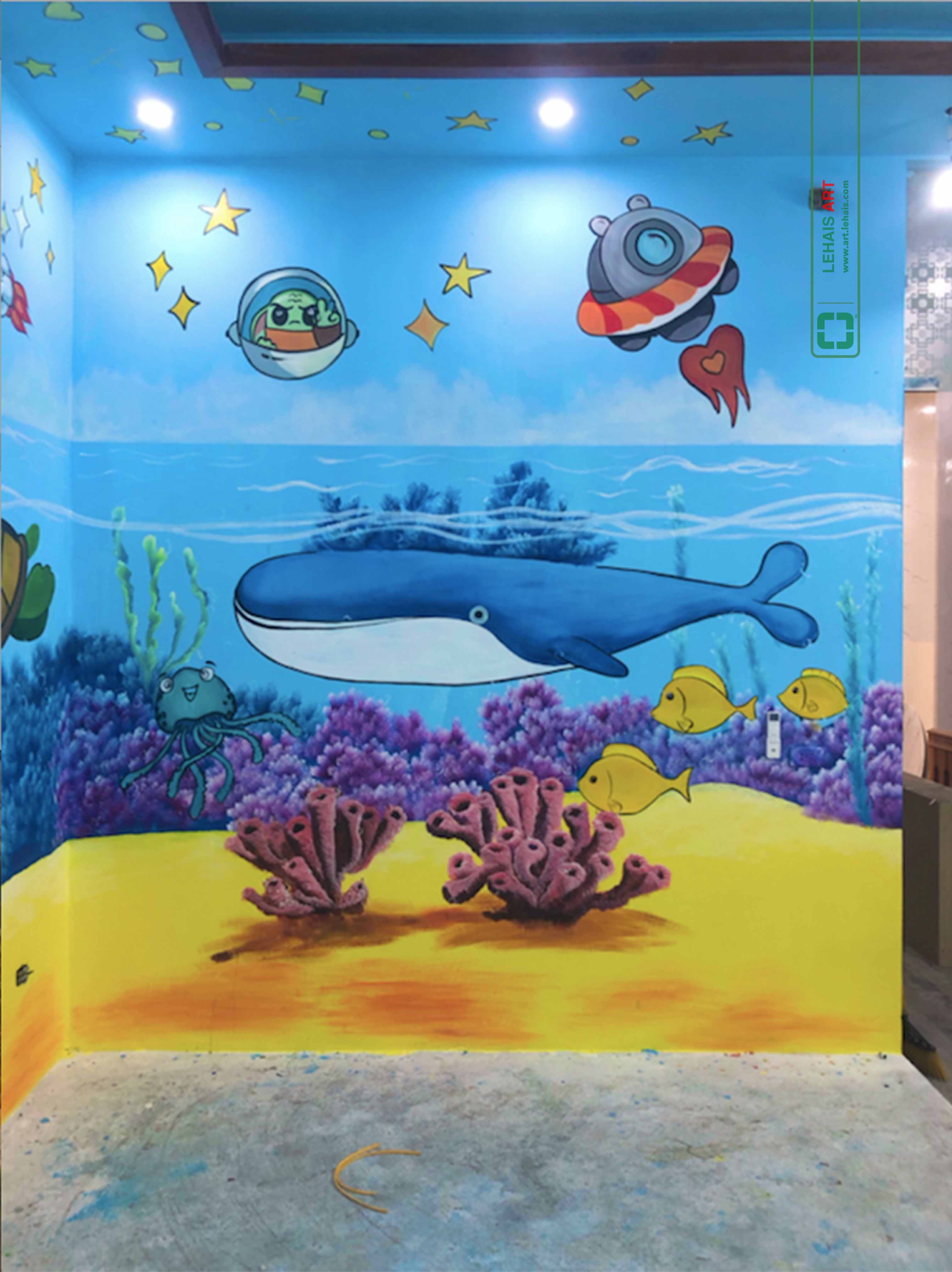 Vẽ tranh 3D trang trí tường tại Home Spa ở Thành Phố Bắc Ninh - TT200LHAR 5